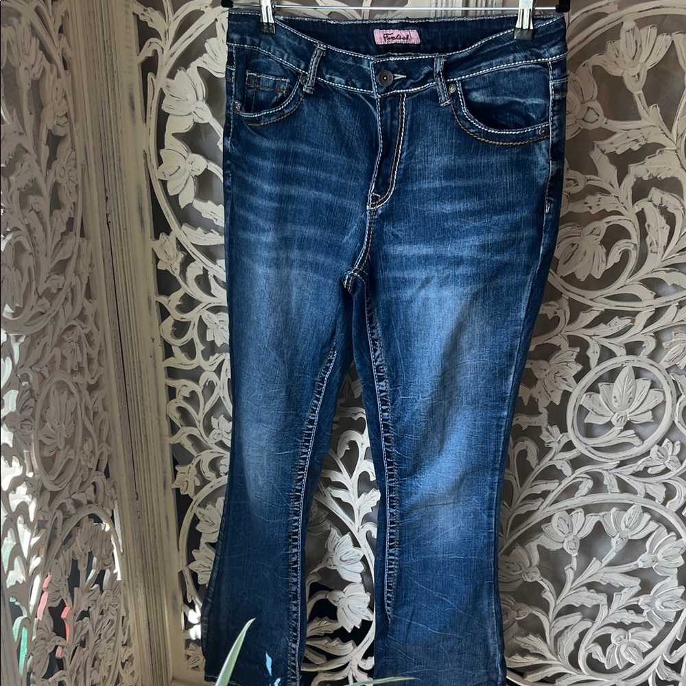 True luck Dark Blue Flare Jeans